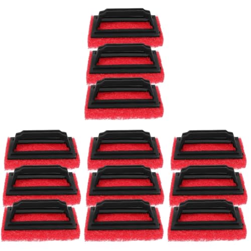 NUOBESTY 4 Sätze Abs Wannenfliesenschrubber Tabletten Scheuerschwämme Bildschirm Nicht Siebdruckrahmen Siebdruck Set Druckluftwerkzeuge Siebdrucktechnik Zubehör Reiniger Pp Rot 3 Stück * 4