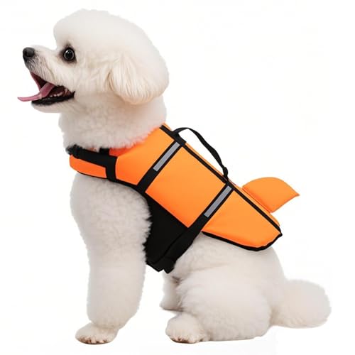 Hunderettungsjacke - 30 cm Schwimmjacke Mit Sicherheitsgriff | 250g Polyester Wales Hilfe | Outdoor -Aktivitäten | Atmungsaktivem Verstellbar Für Strandsee -Schwimmbad