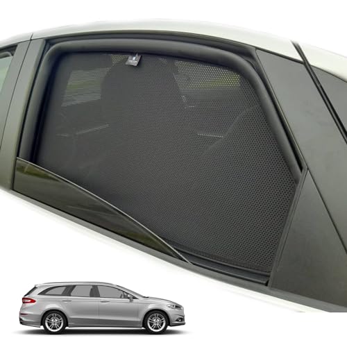 XTRM-CAR Sonnenschutz Blenden für Ford Mondeo V Kombi (2014-2022) ideal angepasst, UV-Schutz, Hitzereduktion (Ohne Heckklappe)