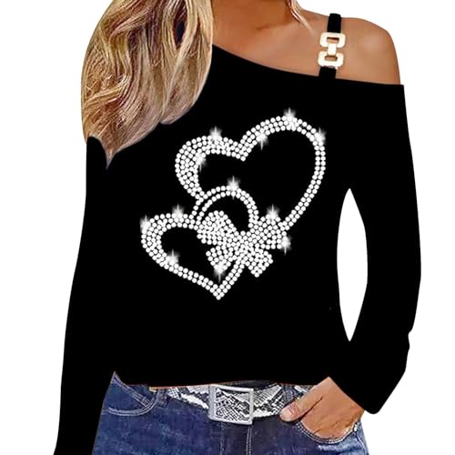 Modische Damen T-Shirts für den Alltag Leicht Atmungsaktiv Ideal für Freizeit Büro Stilvolles Design für vielseitige Kombinationen Perfekt für den Sommer (Black, M)