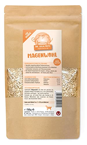 napfcheck Magenwohl – magenfreundliche Flockenmischung für Hunde - 750 g