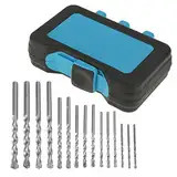 RespireFinem 15pcs 3 10mm Carbid Tipp Mauerwerk Bohrer Set ideal für Betonziegel und Fliese in blaues Plastikbox für einfache Lagerung und Tragbarkeit geliefert