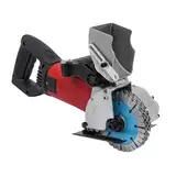 Mauernutfräse 2800W Schlitzmaschine mit Laser - Wandhobelmaschine für Beton, Holz und mehr - Inklusive 5 Diamantklingen und Zubehör