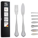 Gehring Solingen Fischbesteck Set Chippendale I Besteck Set 12-teilig I Edelstahlbesteck I Besteckset 6 Personen I spülmaschinengeeignet I Fischmesser I Fischgabel I Made in Germany