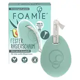 Foamie Fester Rasierschaum Männer und Damen, Shaving Foam Aloe Vera & Avocadoöl für Sanfte Körperrasur, Pflegende Rasiercreme zum Schutz der Haut bei Nassrasuren