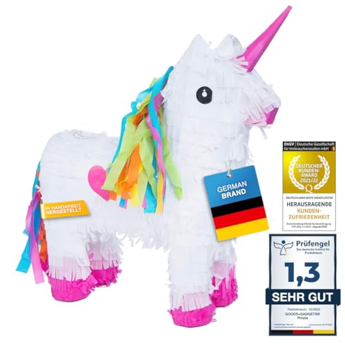 Pinata Party-Dekoration zum Befüllen mit Süßigkeiten für Kinder-Geburtstag Hochzeit Feier - (Süßes Einhorn)