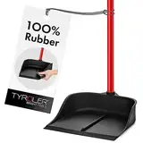 Tyroler | Magische Kehrschaufel | Naturkautschuk | Aluminium Rostfrei 105cm Stiel | Aufrechtes Design | Universelle Besenkompatibilität