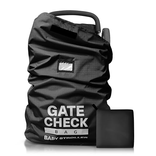 Bramble Gate Check Transporttasche für Kinderwagen (L, Groß 116x53x36cm) Buggy Tasche Flugzeug - Robust & Wasserdicht (Schwarz)