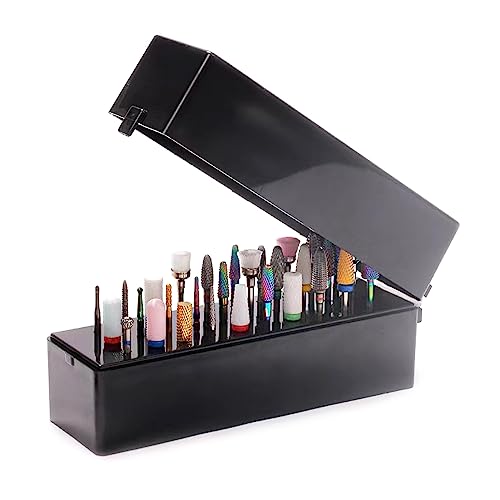 Lerpwige 30/48 Löcher Kunst Bohrer Aufbewahrungsbox Schleifen Politur Kopf Bit Halter Display Bohrer Ständer