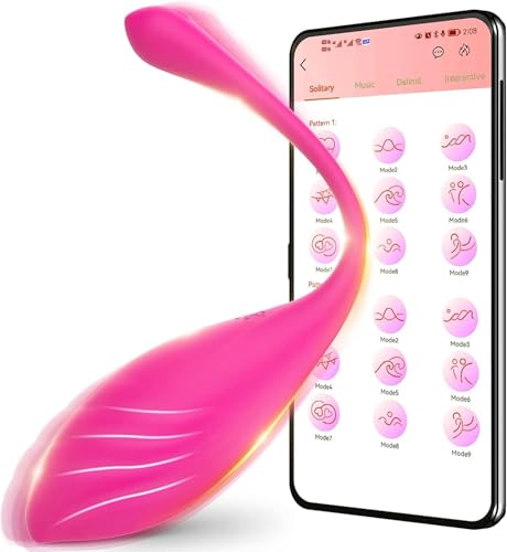 Vibrator mit Fernbedienung Sex Spielzeug für die Frau Vibration,Vibratorensets für Frauen mit App,Sexspielzeug für Paare Extrem Sex Toys Leise Vibro ei,Dildo Sex Toyset Damen Klitoris (Pink)