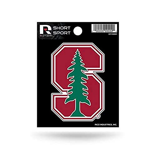 Rico NCAA Stanford Short Sport Aufkleber Sport Fan Heimdekoration, Mehrfarbig, Einheitsgröße