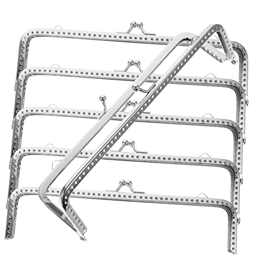 ADOCARN Eine Armatur 6 Stück Für Taschenladen Kussverschluss Griffzubehör Bastelrahmen Geldbörse Hardware Griffe Münzhandtasche Vintage-Form Ton Kupplungszubehör – Geldbörse Mit Schloss