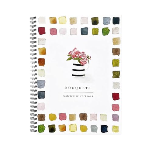 Aquarell-Arbeitsbuch | Anfängerfreundliche Aquarellmal-Arbeitsbücher | Aquarellfarben-Bücher-Sets | Aquarell-Zeichenbuch für Kinder, Teenager, Erwachsene