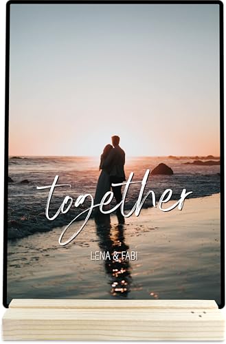 Valentinstag Geschenk Für Sie - Together Holzbild Foto Geschenk personalisiert - Geschenke Für Freundin, Ich Liebe Dich, Geschenk Freundin, Zeichnungen, Valentinstag Geschenk Männer, Geschenk Partner