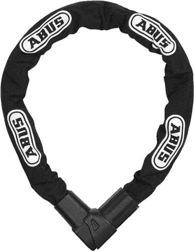 Abus Kettenschloss Citychain 1010/110 – Fahrradschloss aus gehärtetem Stahl – Sicherheitslevel 12 – 110 cm – 12042 – Schwarz, Schwarz (Black)