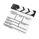 TOYANDONA Interaktives Filmspielzeug Filmklappe Aus Holz Theaterausrüstung Weiße Filmfähigkeiten Für Jungen Und Mädchen