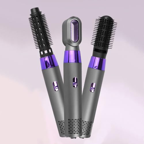 HOME Warmluftbürste Set Haarstyler Airstyler Set für Alle Haartypen, 3 in 1 Air Styler Hairstyler für Alle Haartypen, 1800W Negativ Ionen Haartrockner mit Föhn, Föhnbürste, Glättbürste, Lockenwickler