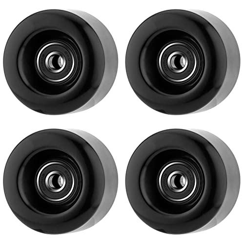 NONMON 4Pcs Quad Rollschuhe Ersatz Rollen, 58mm x 32mm 82A PU Räder mit Vorinstalliert Kugellager 608RS ABEC-9, Rollschuhzubehör Set für Außen Innen Doppel Reihe Skating Skateboard