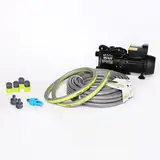G BETTWARENSHOP – Befüll- und Entleerset für Wasserbetten Komplettset mit Elektro-Pumpe, Schläuchen & Adapter – selbstansaugende Wasserpumpe zum Auspumpen von Wasserbetten