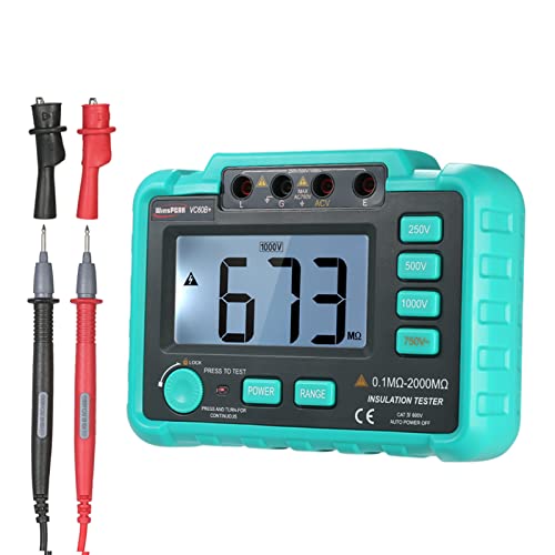 VISLONE VC60B+ LCD Digital Insulation Resistance Tester Megohm Meter Megohmmeter DC250V/500V/1000V AC750V