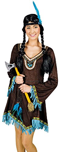narrenkiste K31250688-44-46 Damen Indianer Kostüm-Kleid Gr.44-46