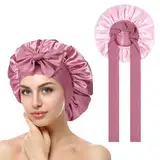 ACWOO Satin Haarhaube für Damen, Doppelseitig Seidenhaube Zum Schlafen Schlafhaube Haare Schützen für die Nacht Bonnet mit elastischem Band