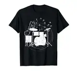 Schlagzeuger Musik Noten Hobby Drummer Schlagzeug T-Shirt