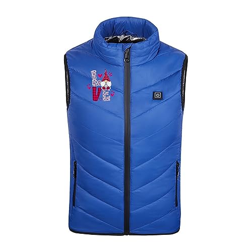 Beheizte Weste Kinder Beheizbare Daunenweste Mädchen USB wiederaufladbar Beheizbare Kleidung Jungen Winter Wärmer Bekleidung Beheizbare Weste für Outdoor Sport und Tägliches Tragen