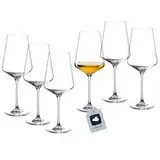 LEONARDO HOME Weißweingläser PUCCINI (6er Set) • Kratzfeste Weingläser (560 ml) • Spülmaschinenfest & Langlebig • Zeitlose Gläser für Weißwein • Modernes Design • Weißwein-Glas Puccini • 069553