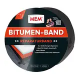 MEM Bitumen-Band, Selbstklebendes Dichtungsband, UV-beständige Schutzfolie, Stärke: 1,5 mm, Maße: 7,5 cm x 10 m, Farbe: Schwarz