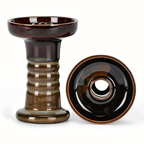 Kitosun Venus Hookah Bowl - Glasierte Ton Phunnel Bowl Perfekte Arbeit mit Wärmemanagementgerät und Folien Konische Steckdose Gute Abdichtung Easy Pull Big Clouds für besseres Shisha Nargila