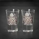 Ammerländer Schinkendiele Moorgeist Gläser 2er Set - Exklusive Trinkgläser für Genussmomente | Perfekt für Cocktails und Spirituosen | Elegantes Design | handgefertigt