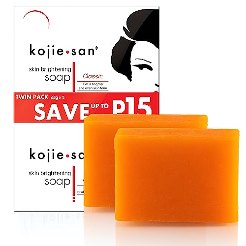KOJIE SAN KOJIC SKIN WHITENING LIGHTENING SOAP 2 bars X 65 grams PUSA JAPAN Original by Kojie