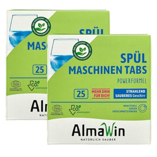 AlmaWin Bio Spülmaschinen-Tabs, (2 x 500 gr)