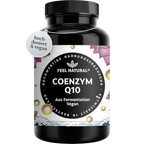 Coenzym Q10 – 120 vegane Kapseln mit 200mg Coenzym pro Tagesdosis – hochwertiges Q10 – Vorrat für 4 Monate – hochdosiert, ohne unnötige Zusätze – in Deutschland entwickelt & laborgeprüft