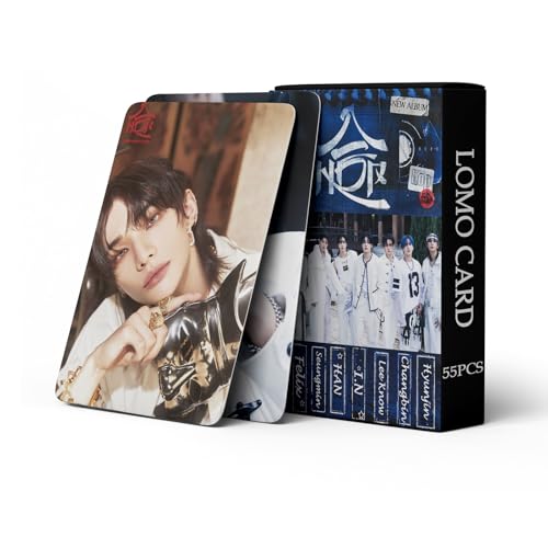 Yuto Stray Kids Album HOP Photocards Album 55PCS Stray Kids album HOP Photo Cards Stray Kids album HOP lomo card Gift Lomo Cards Merch for Stray Kids Boys and Girls
