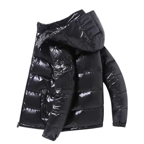 Mvodoov Daunenjacken Herren Winterjacke Winddicht Reißverschluss Warme Steppjacke Winter PufferJacke Outdoor Jacke mit Kapuze