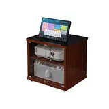 Lautsprecher-Rack, Audio-Halterung, Audio-Schrank, 2-lagige Medienhalterung, audiovisueller Schrank, geeignet für TV-Zubehör, Spielekonsolen, DVD-Player, Lautsprecherhalterungen
