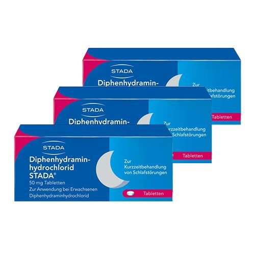 DIPHENHYDRAMINHYDROCHLORID STADA 50 mg Tabletten (3x20 St)