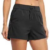 Chnnamzu Kurze Hose Damen Yoga Hosen Damen Laufhose Damen Kurze Jogginghose Damen Kurze Stoffhose Damen Radhose Damen Kurz Sporthosen für Damen Fahrradhose Damen Sporthose Damen Radlerhose Damen Kurz