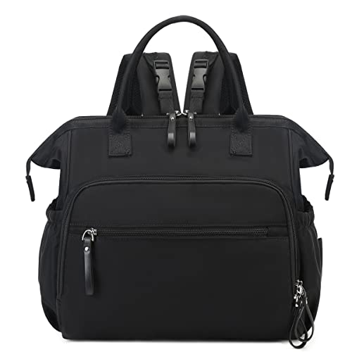 LORADI Wickeltasche mit großem Fassungsvermögen, wasserabweisendes Nylon, 3-Wege-Reiserucksack und Schultertasche mit Anti-Diebstahl-Taschen