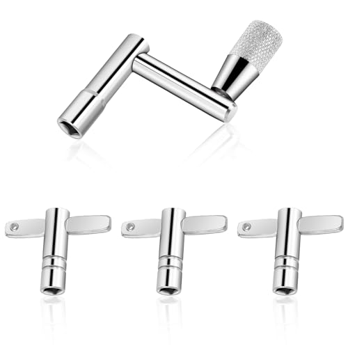 4 Stück Schlagzeugschlüssel Schlagzeug, Schlagzeug Stimmschlüssel, 1 Z und 3 T-schlagzeugschlüssel, Metall Drum Key Tuning Keys Trommel, Trommel Stimmschlüssel für Drummer Percussion Instrumente