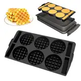 Waffeleinsatz kompatibel mit Tefal OptiGrill XL, 4in1 XL, 2in1 XL, Elite XL, Plus + XL, Elite Plus XL, Backschaleneinsatz aus Silikon Waffelplatten Zubehör