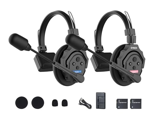 SYNCO XTalk X2 2,4 GHz kabelloses Headset-Gegensprechanlage, zufälliges Master-Gerätedesign für Filmaufnahmen, Live-Show, Bühnenaufführung (XTalk X2 (2PCS))
