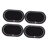 Garneck 4 Teiliger Displayschutz Für Schlagzeug Sets Schlagzeug Zubehör Kick Drum Schutz Drum Dämpfer Pads Schutz Drum Aufkleber Percussion Zubehör Bass Drum Fell Patch Drum Skin
