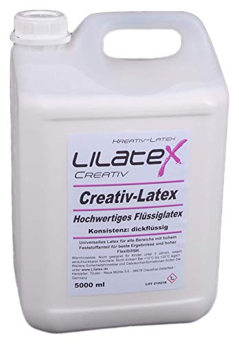 Lilatex Dickflüssiges Latex/Latexmilch 5 Liter