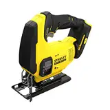 Stanley FatMax 18V Akku-Pendelhub-Stichsäge SFMCS600B (zwei Pendelhubstufen, variable Hubzahl, werkzeuglose Blattaufnahme, Gebläse, inkl. Holz-Sägeblatt, Lieferung ohne Akku und Ladegerät)