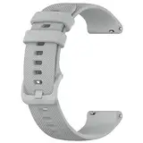 Kobmand Schnellwechsel-Armband,18mm 20mm 22mm Silikon Uhrenarmbänder für Garmin Ersatzarmband Uhr Damen & Herren (20 mm, Grau)