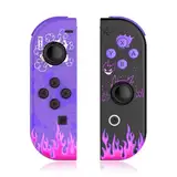 kipylca Controller für Switch/Lite/OLED, L/R Pair Joycons Controller Ersatz Joystick mit Dual Vibration/Motion Control/Turbo/6-Axis Gyroscope/Wake-up Funktion