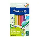 Pelikan Buntstifte 12er dreieckig dick und weich